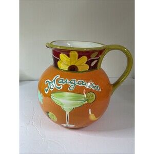 Certified International Jennifer Brinley Margarita Pitcher Jug 7” Tall